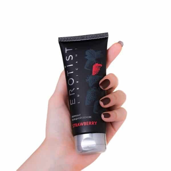 Çilek Aromalı Su Bazlı Kayganlaştırıcı Jel - Görsel 4